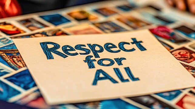 Motivational message of respect for everyone.