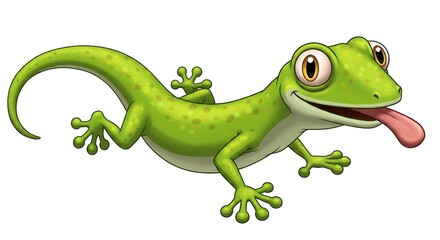 Cartoon gecko illustration
