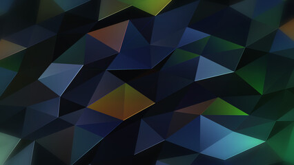 宝石のようなポリゴンのテクスチャ - ブラックオパール