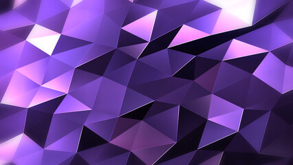 宝石のようなポリゴンのテクスチャ - アメシスト