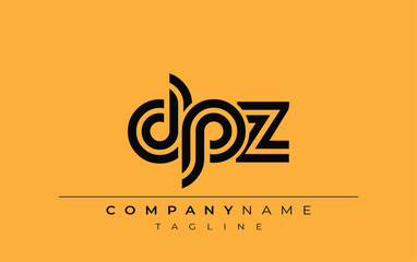 DPZ Creative Unique Modern Letter Logo Design. Stylized logo featuring a unique letter design, presenting abstract minimalist aesthetics and modern appeal. © Mahamud