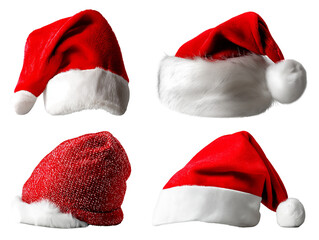 Festive Santa Hats Red & White Christmas Hat Collection