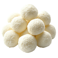 Mothballs isolated on transparent background.