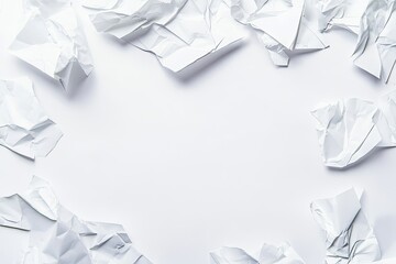 Crumpled Paper Border