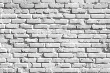Naklejka premium Whitewashed brick wall texture. Simple, clean background.