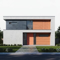 3d render of a modern building