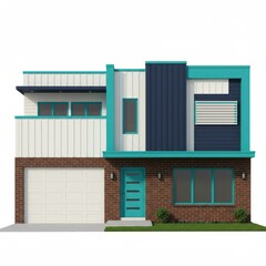 3d render of a modern building
