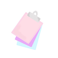 Leaves for writing, notes on a sticky basis, for writing. Flat illustration. Three leaves. School supplies, stationery