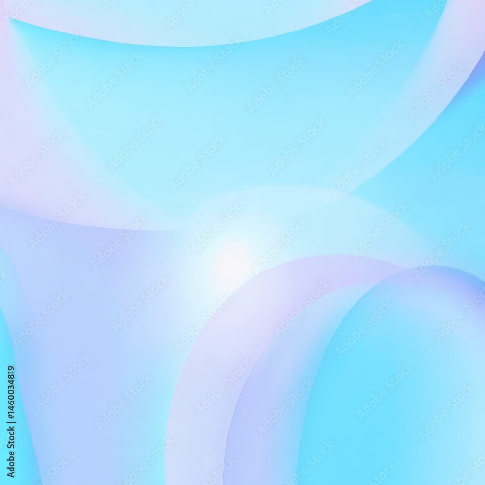 Poster soft blue abstract background with light and smooth curves creating a tranquil atmosphere in a conte