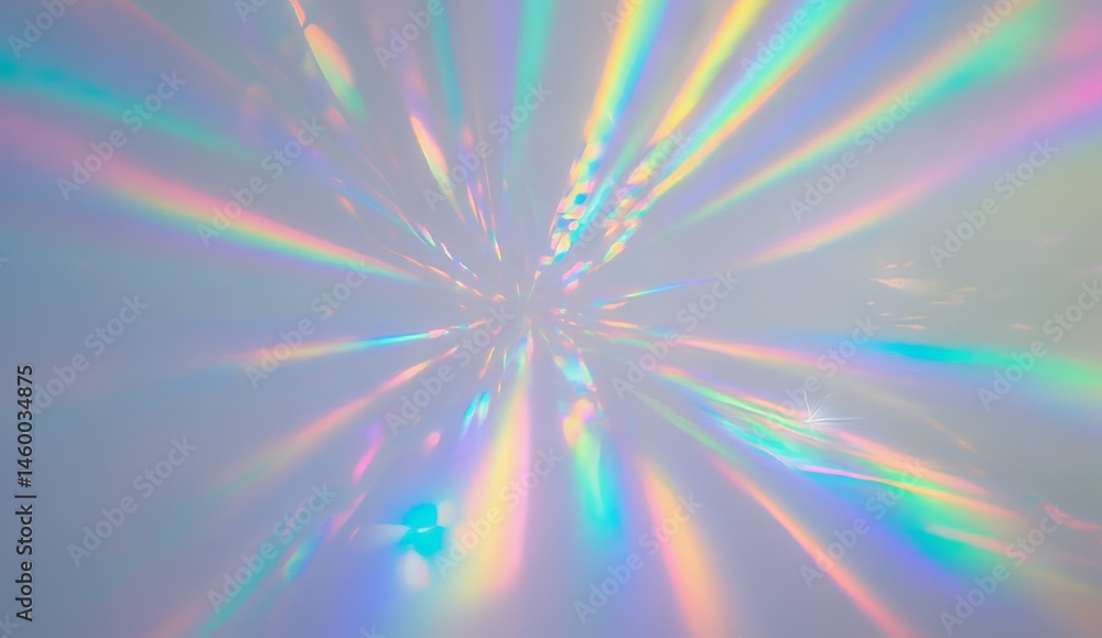 Poster abstract light display creates vibrant patterns on a soft background during a creative digital art s