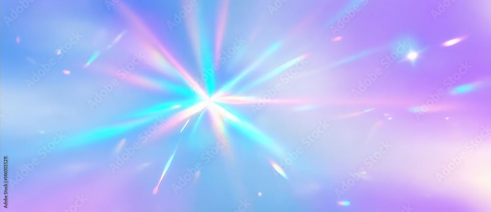 Poster bright abstraction with soft light and colorful accents creating a tranquil atmosphere in a modern d