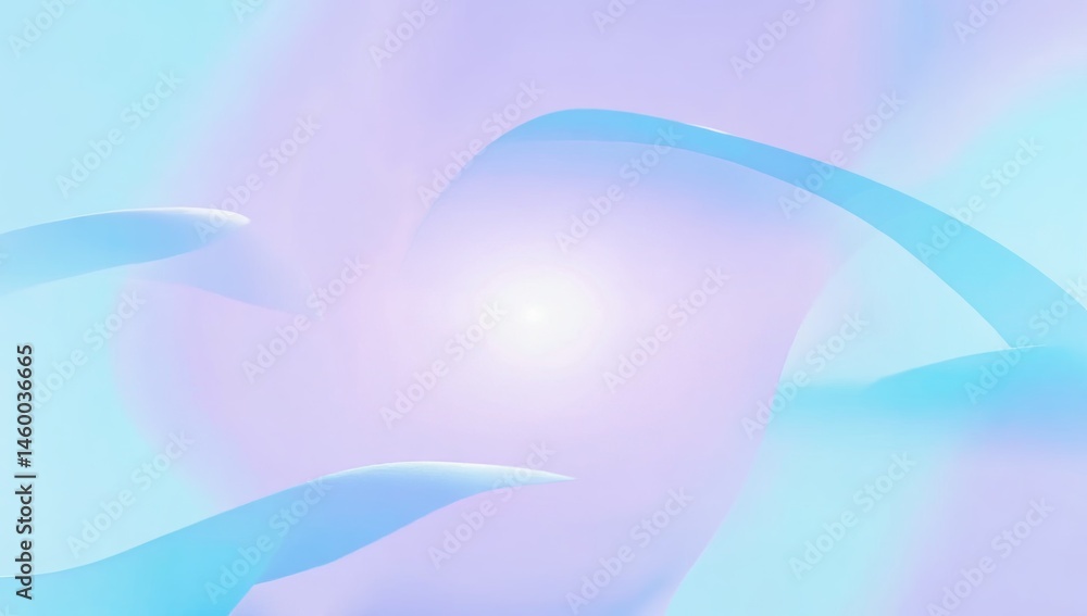 Poster abstract light patterns create a soothing atmosphere with soft hues of blue and purple during daytim
