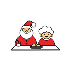 santa claus with a gift