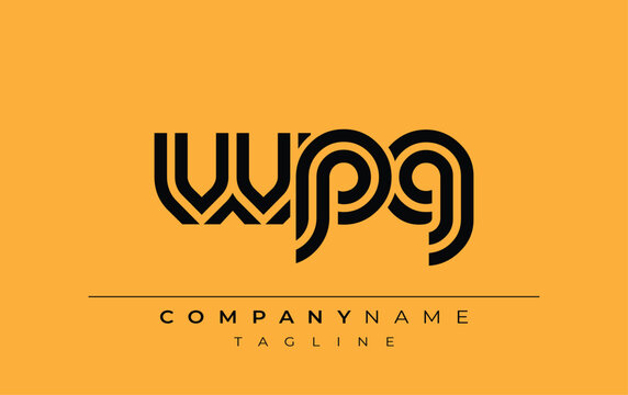 WPG Creative Unique Modern Letter Logo Design. Stylized logo featuring a unique letter design, presenting abstract minimalist aesthetics and modern appeal.
