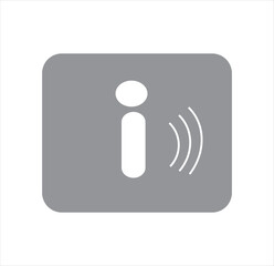 Information vector icons isolated on white background. Black and blue information icon. Information, info simple vector icon.