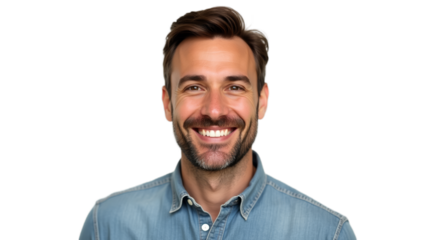 Smiling Man Portrait - Happy and Confident