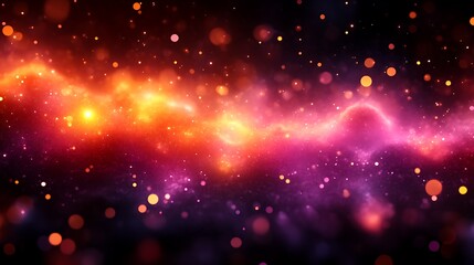 Fototapeta premium Colorful Nebula Forming Cosmic Galaxy Stars Across The Dark Sky