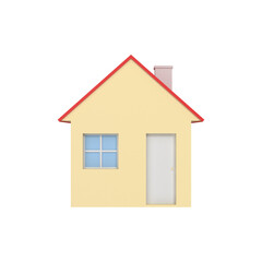 House isolated on transparent background