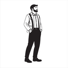 Obraz premium Man Vector