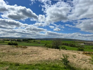Sky, clouds,hills and sunny day