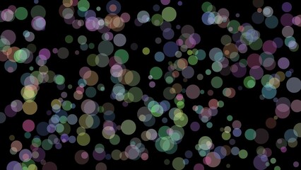 Colorful Bubble Particles Abstract Background