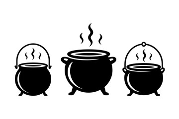 Halloween cauldron vector illustration clip art