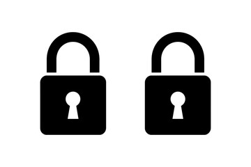 Padlock security lock safety and protection concept