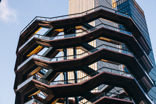 Geometric Exterior View of The Vessel in Hudson Yards Before Installation of Safety Mesh