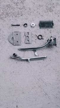 old hair clipper parts. clean parts of the hair clipper
