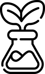 flask illustration on a white background    