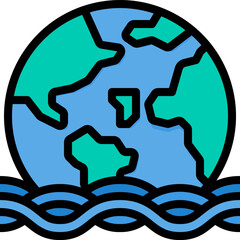 flood illustration on a white background    