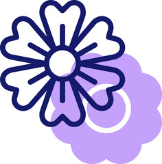 flower illustration on a white background    