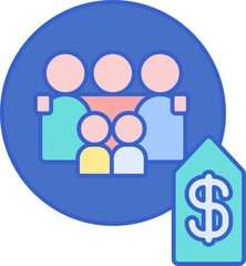 friends illustration on a white background     