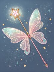 A photorealistic close-up of a fairy’s wings prepared specially for International Fairy Day, showcasing their incredible detail and craftsmanship. The wings resemble those of a Morpho butterfly, with 