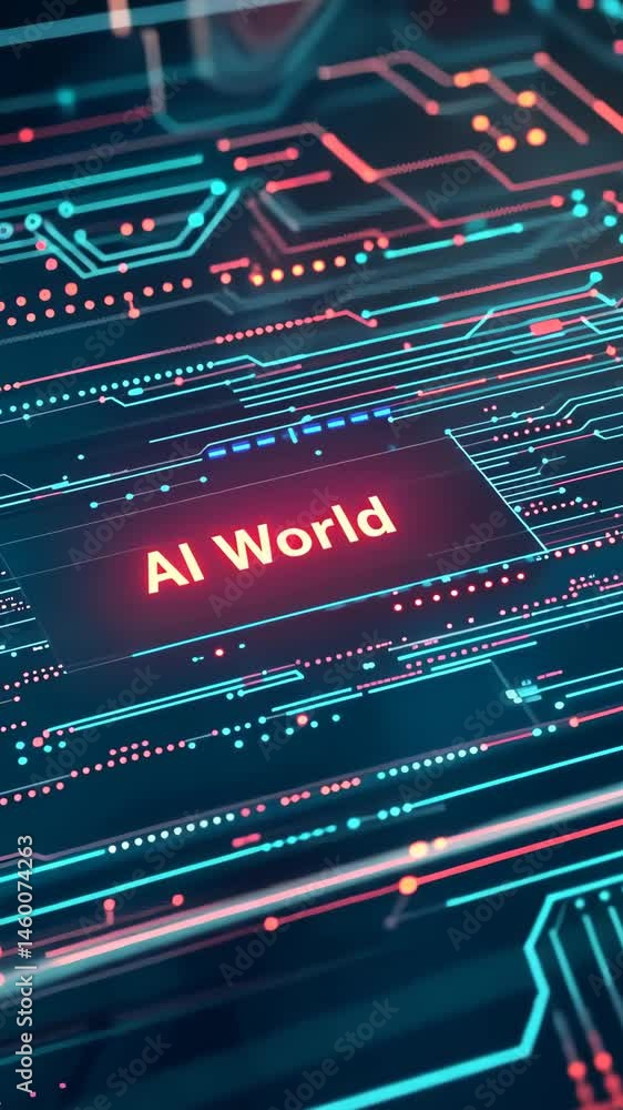 Aufkleber explore a minimalist digital interface showcasing advanced technology in the ai world with engaging 