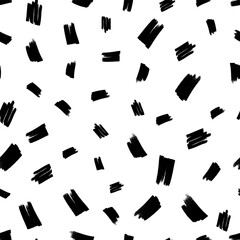 Seamless pattern with hand drawn scribble smears