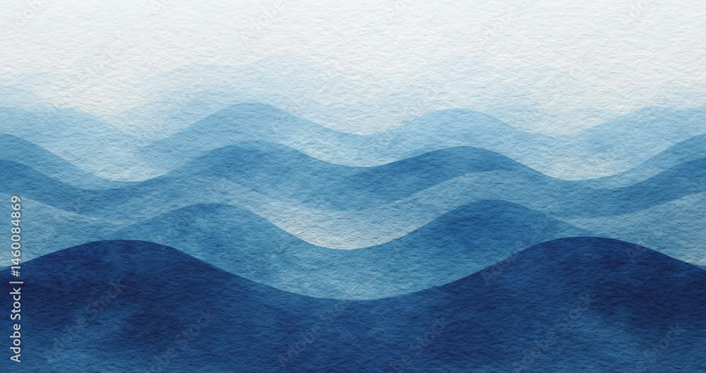 Aufkleber blue azure turquoise abstract watercolor background for textures backgrounds and web banners design.