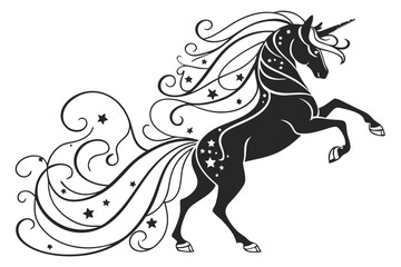 78 Silhouette of a house, large tree, picket fence, simple black and white illustration, clean lines, minimalist design, iconic home shape, cozy cottage aesthetic, stark contrast, graphic style, symbo