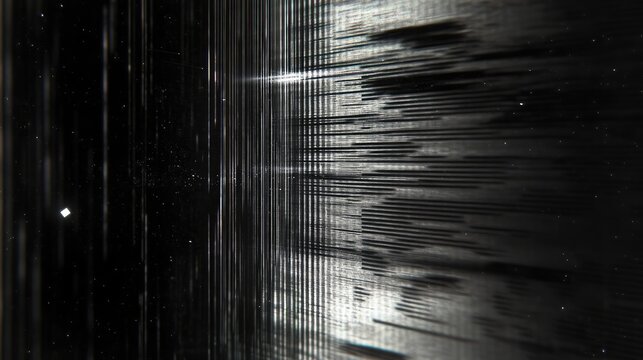 Abstract digital distortion, intricate lines and textures - Powered by Adobe