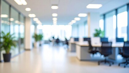 Modern office blurry background