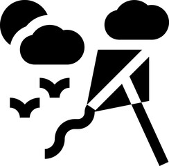 kite illustration on a white background     