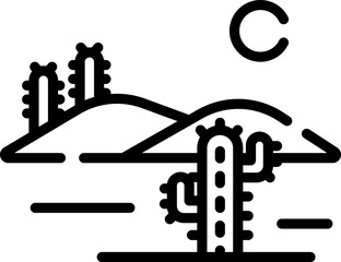 landscape illustration on a white background     