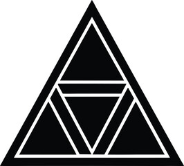 black and yellow triangle