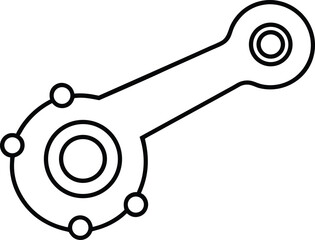 vector illustration of a key