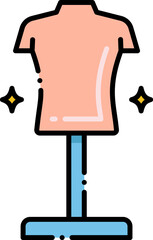 mannequin illustration on a white background     