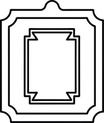 black frame for text vector