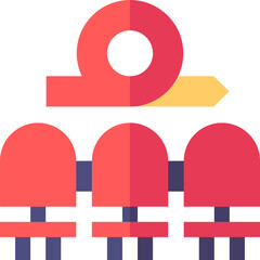 meeting illustration on a white background     