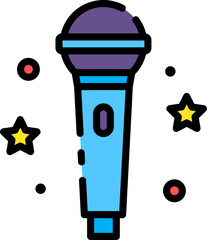 microphone (2) illustration on a white background     