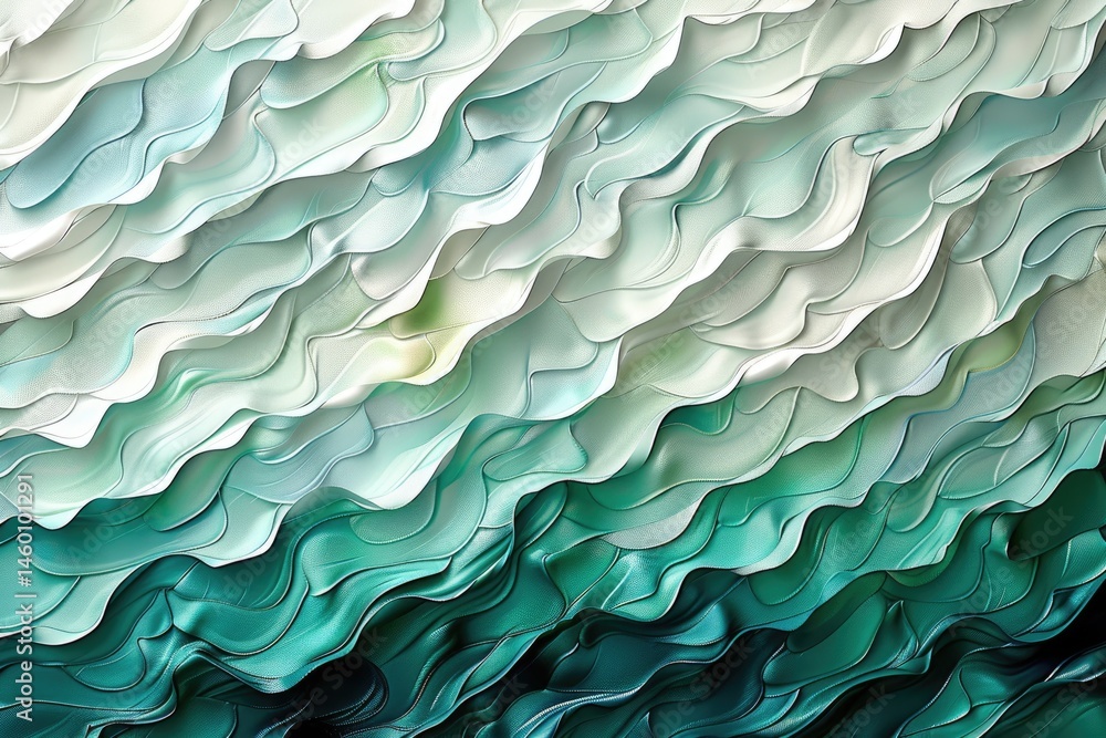 Poster abstract textured design with flowing, layered patterns.