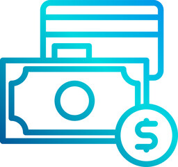 money illustration on a white background     